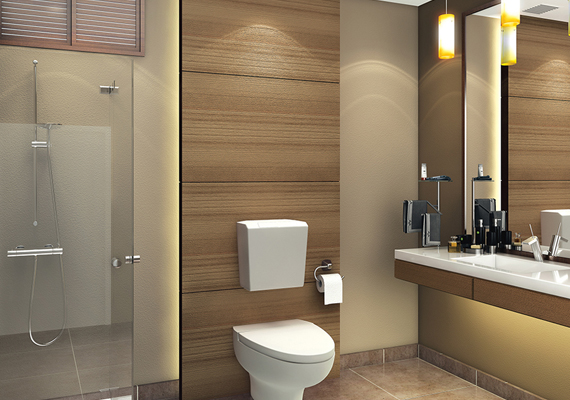 With the most modern sanitary fittings and branded bathroom faucets, the attached bathroom gives you the perfect royal feel.